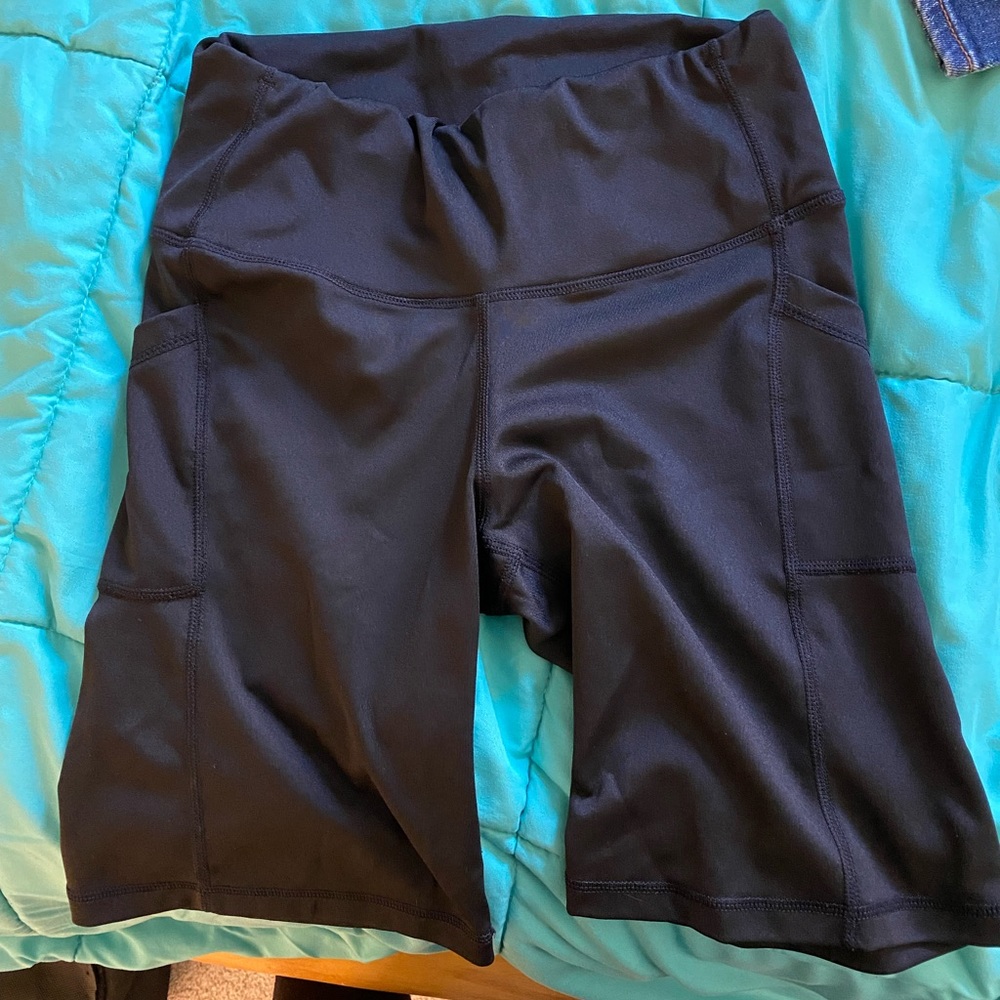 7” inseam high rise spandex shorts